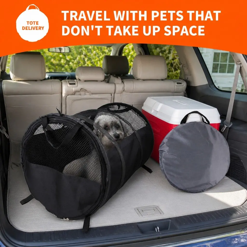 Foldable Pet Carrier Bag Portable Cat Dog Travel Transport Car Seat