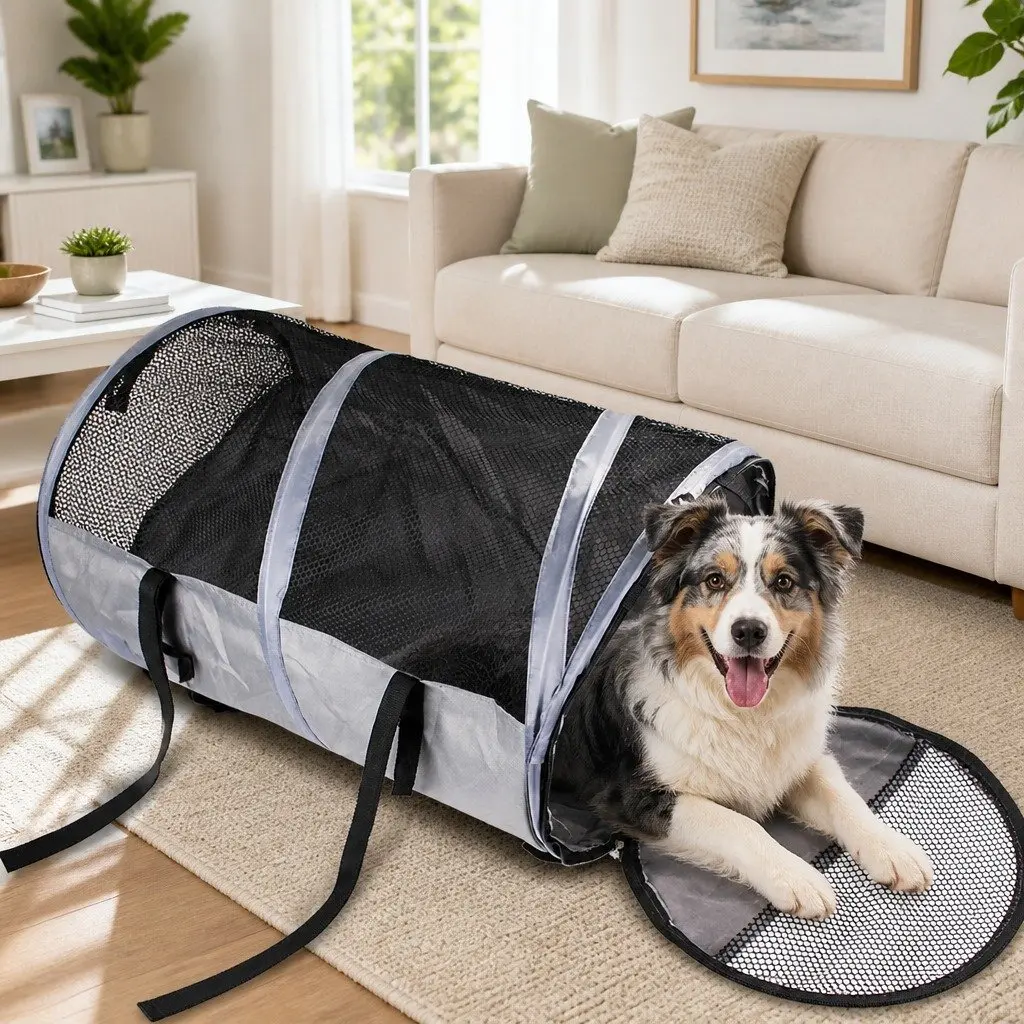 Pet Carrier Bag for Cats Dogs Portable Travel Shoulder Bag Gray