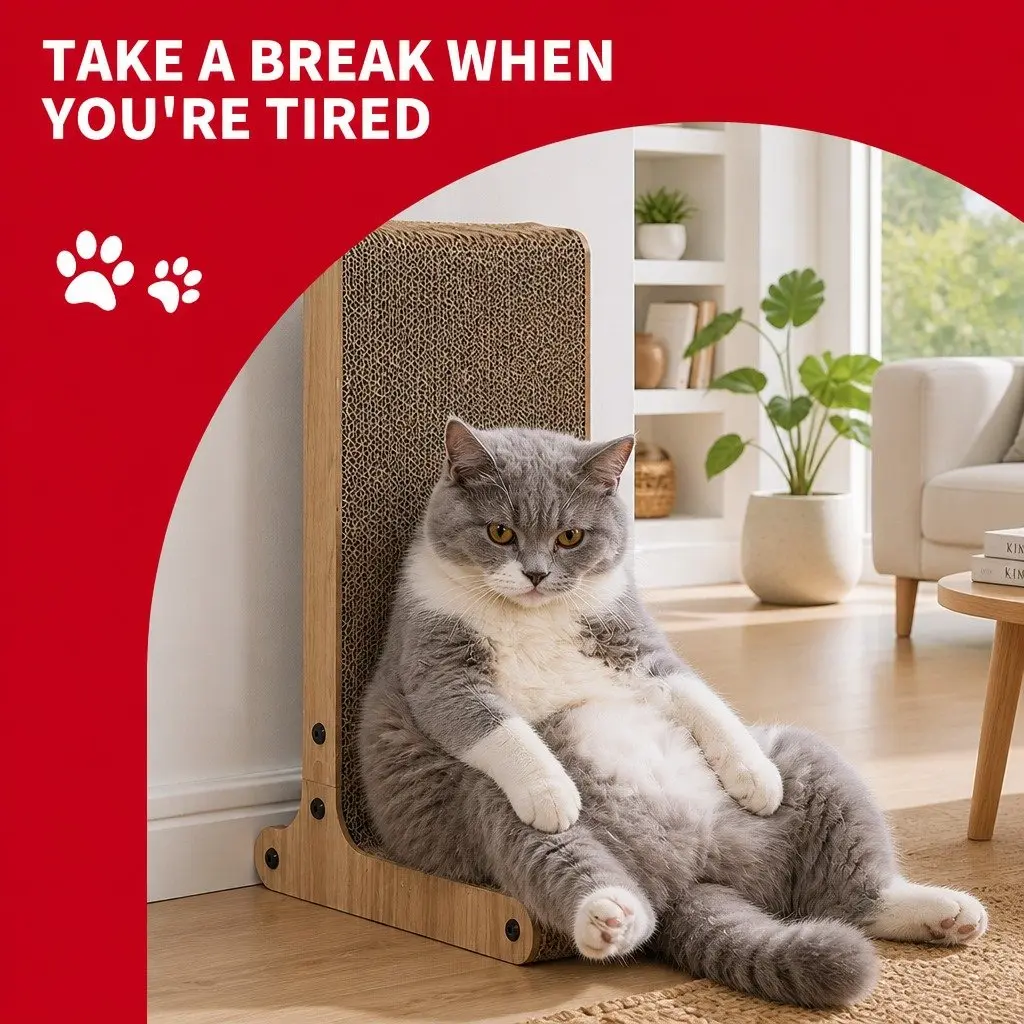 Cat Scratch Board Vertical Furniture Scratcher Large C 25x34x58cm