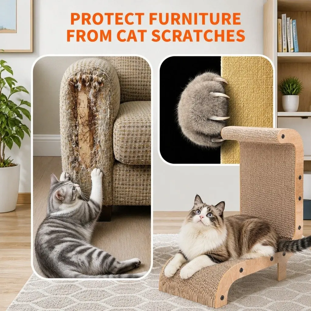 Cat Scratch Board Vertical Durable 44.5x25x51cm