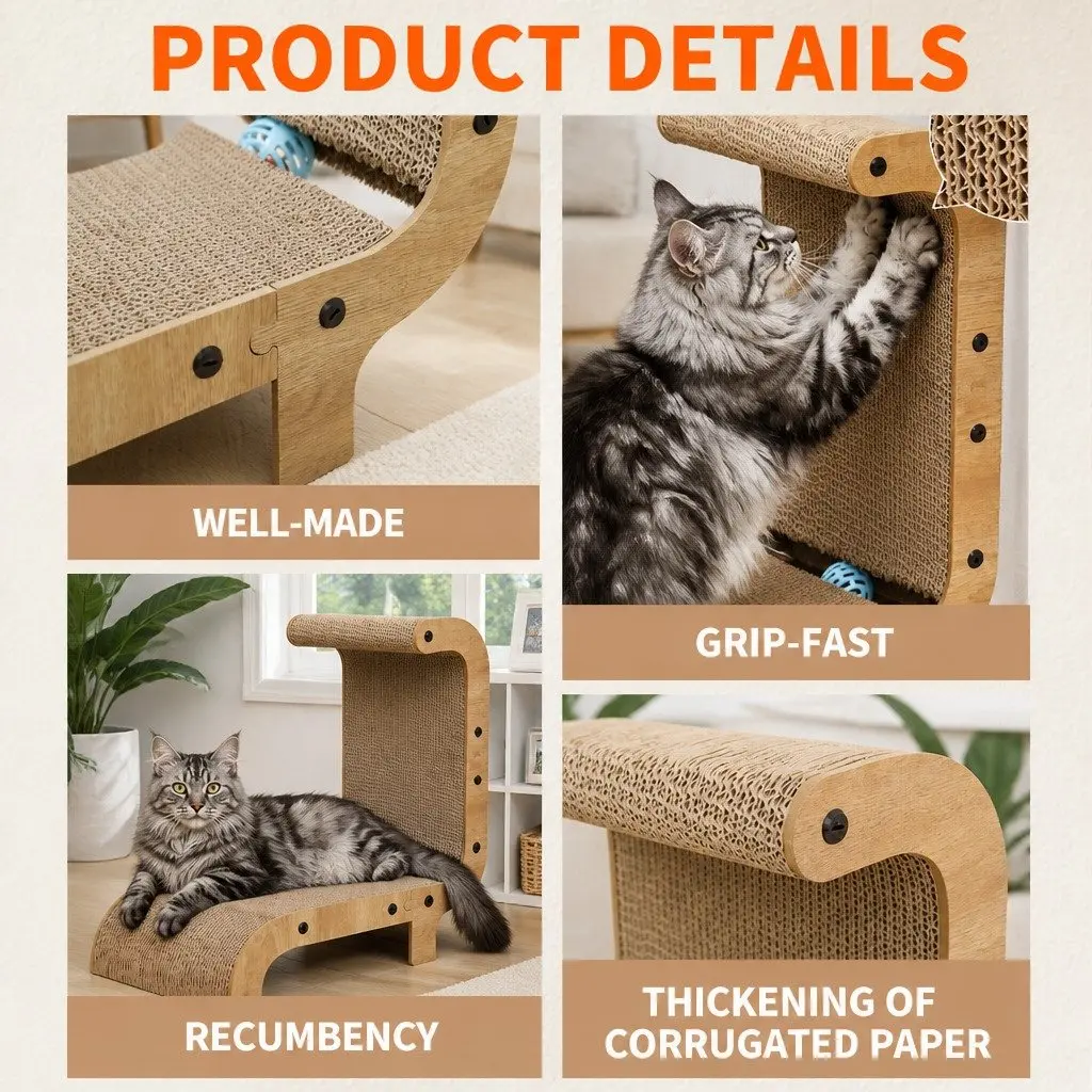 Cat Scratch Board Vertical Durable 44.5x25x51cm