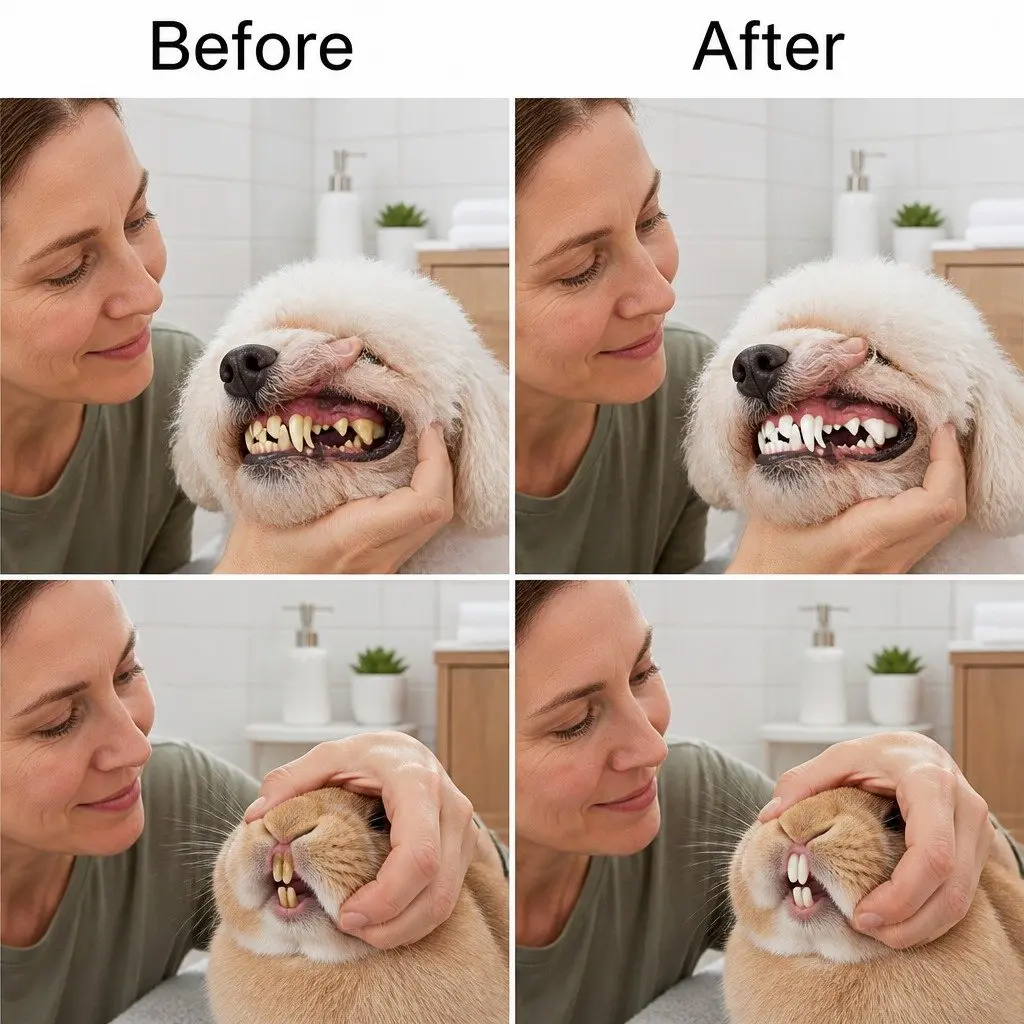 Three-Head Toothbrush