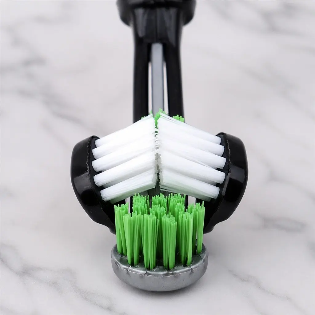 Pet Oral Care Three-Head Multi-Angle Dog Cat Toothbrush Cleaning Tool White