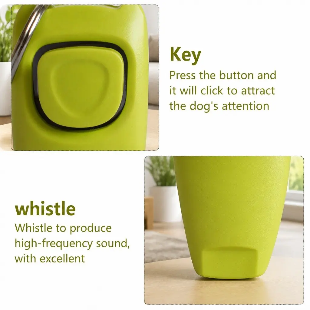 Dog Training Whistle Clicker Combo Two-in-One 7.5cm