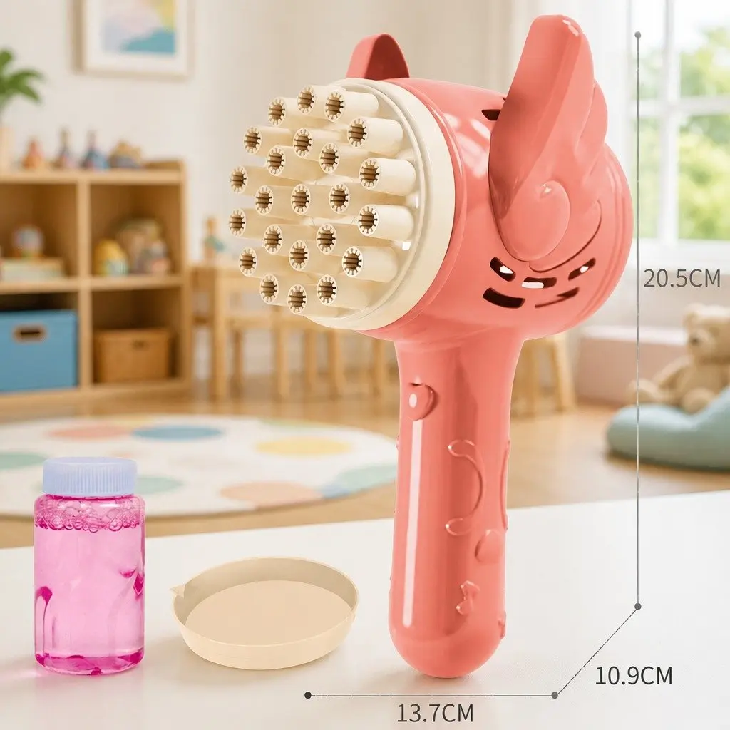 Electric Bubble Machine 23 Hole Toy Gun Gatling Bubble Maker for Kids Playing