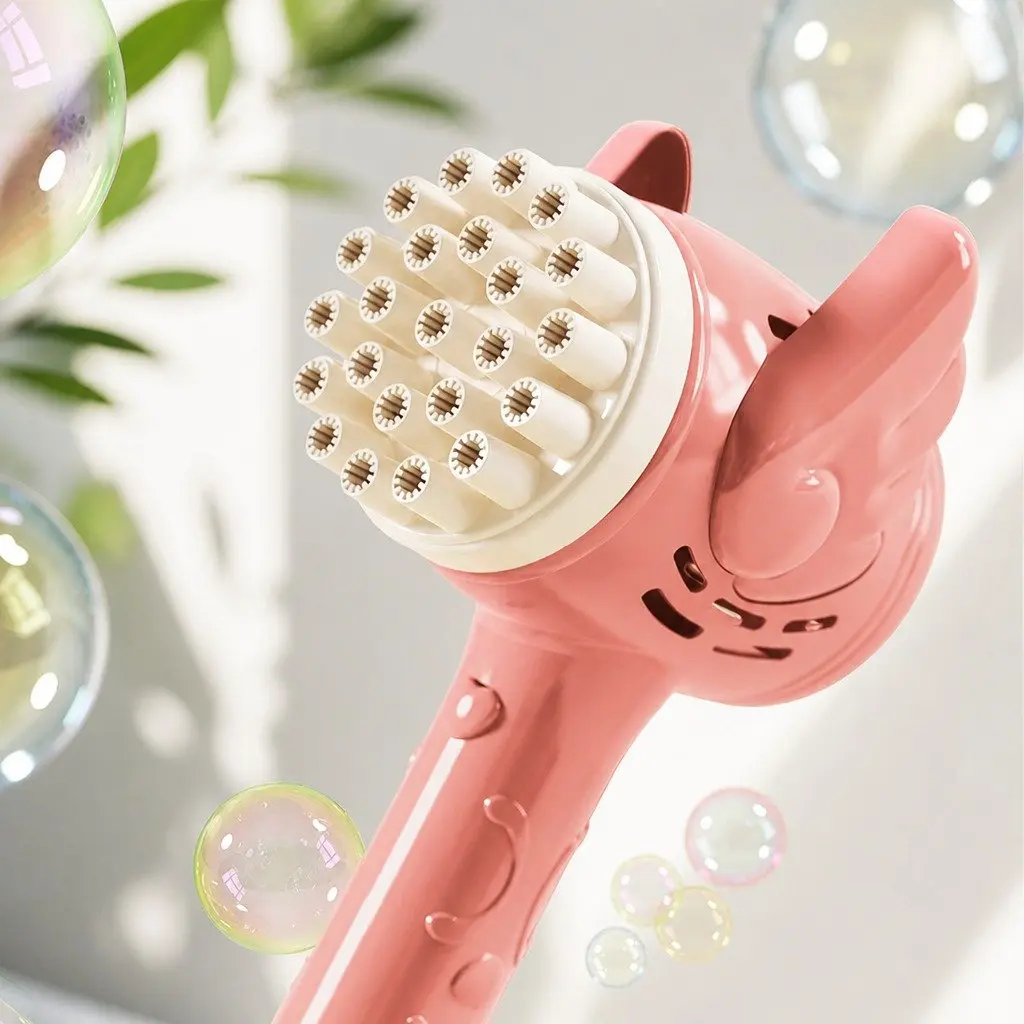 Electric Bubble Machine 23 Hole Toy Gun Gatling Bubble Maker for Kids Playing
