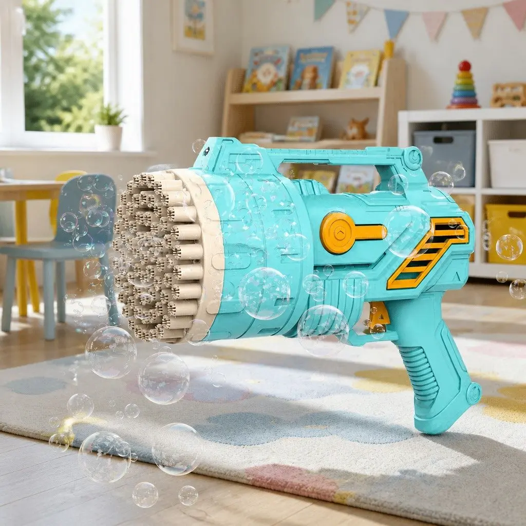69-Hole Bubble Gun for Kids