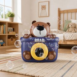 Electric Bubble Machine Hand-held Automatic Soap Blower Toy for Kids Children