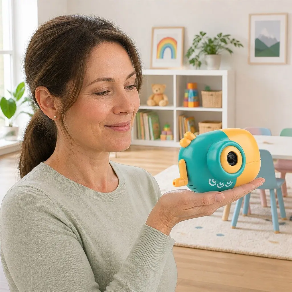Electric Bubble Machine Handheld Toy Lightweight Portable ABS 16.3cm X 15.3cm X 9.3cm