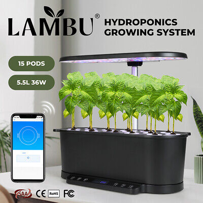 Hydroponics Growing System Intelligent Seed Germination Kit 15 Pots App Control
