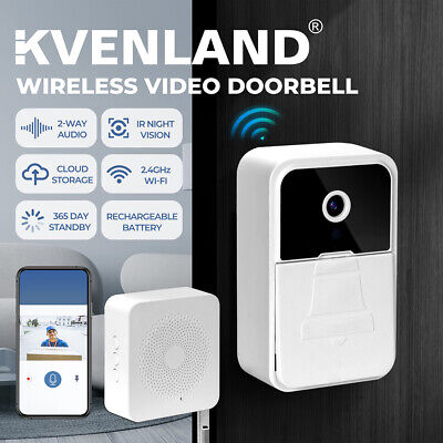 Door Bell Camera WiFi Wireless Ring Video Doorbell Intercom Chime Smart Home